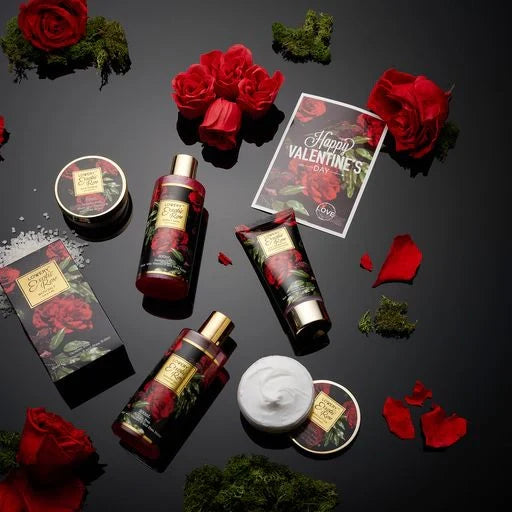 Bath & Body Gift Set, Spa Kit, Exotic Rose Gift Basket, Bday