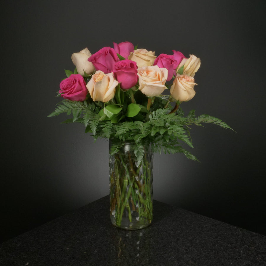  12 Roses / Vase / Basic
