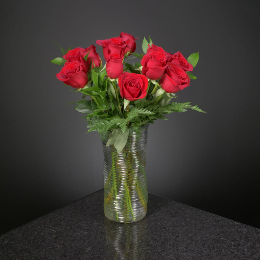 12 Roses / Vase / Basic