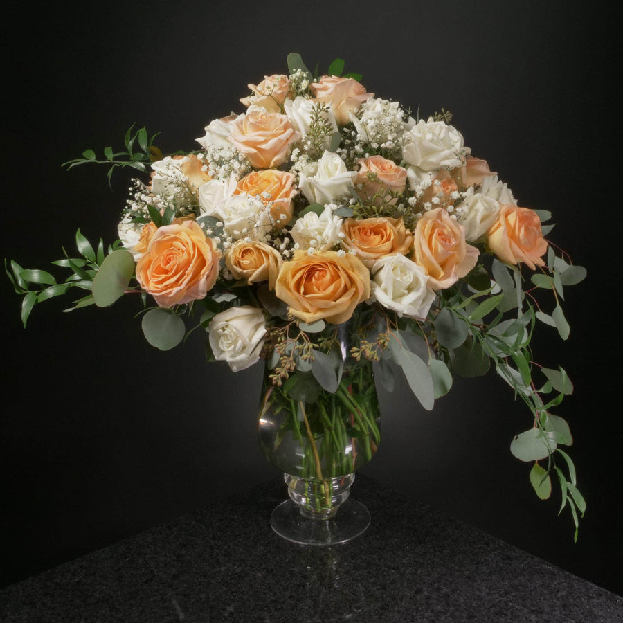  50 Roses / Vase / Fancy