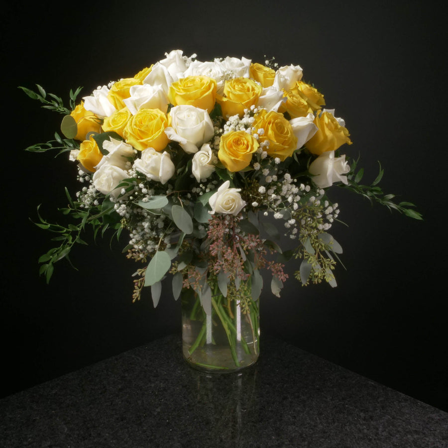  36 Roses / Vase / Fancy